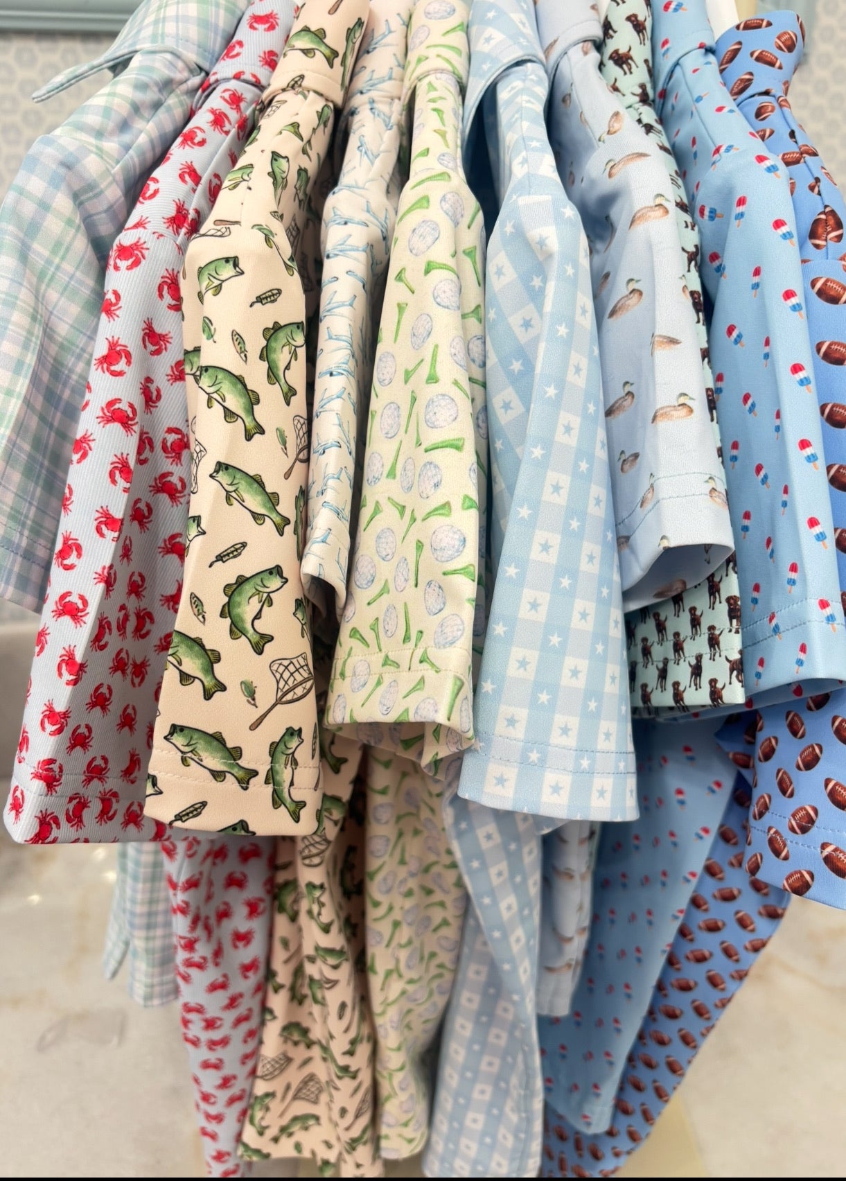 Boys' Classic Plaid Performance Polo *Hampton James B3 Collection Preorder*