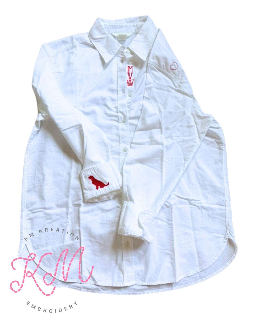 Women's Oversized White Button Up Oxford