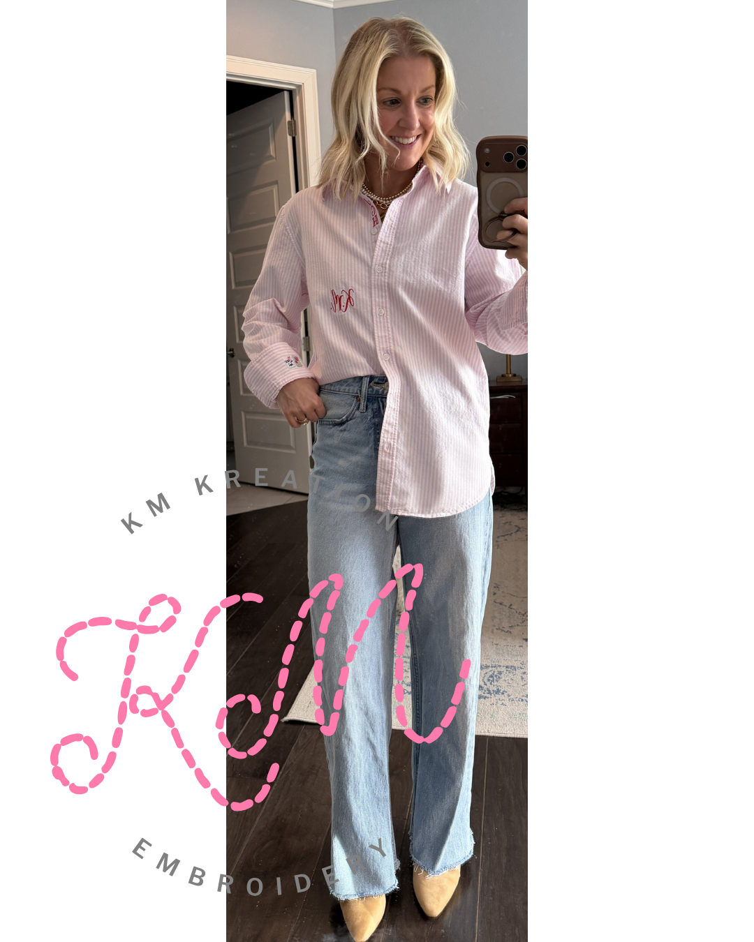 Women's Oversized White Button Up Oxford