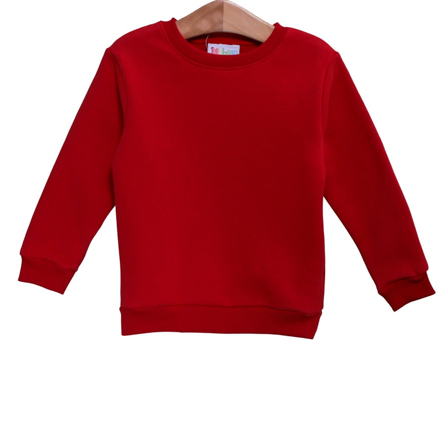 Pullover Fleece Sweatshirt-Red *Jelly Bean Christmas Preorder 26*