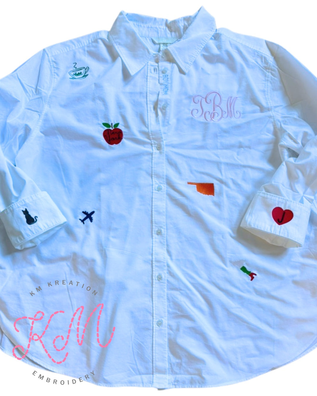 Women's Oversized White Button Up Oxford