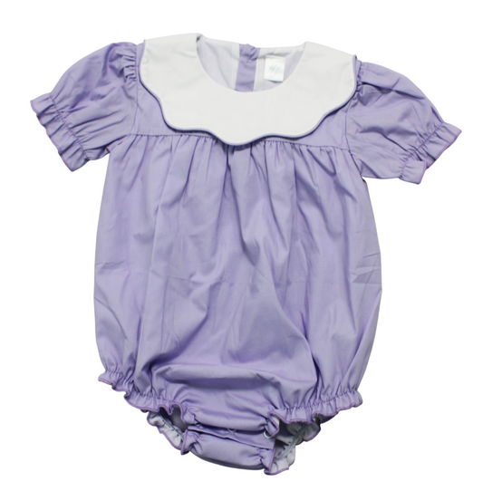 Hampton Scalloped Purple Ruffle Bubble *PREORDER*