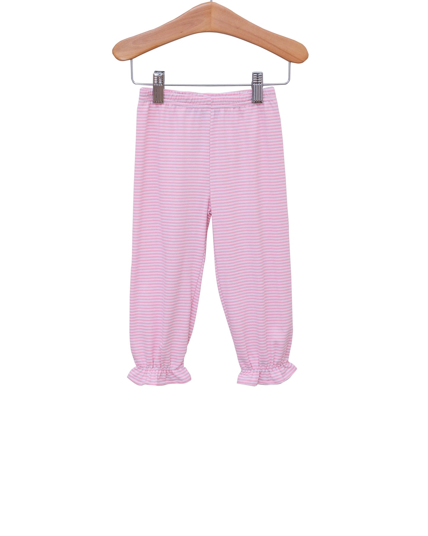 Ruffle Bloomer Pants-Light Pink Stripe *Jelly Bean Christmas Preorder 26*