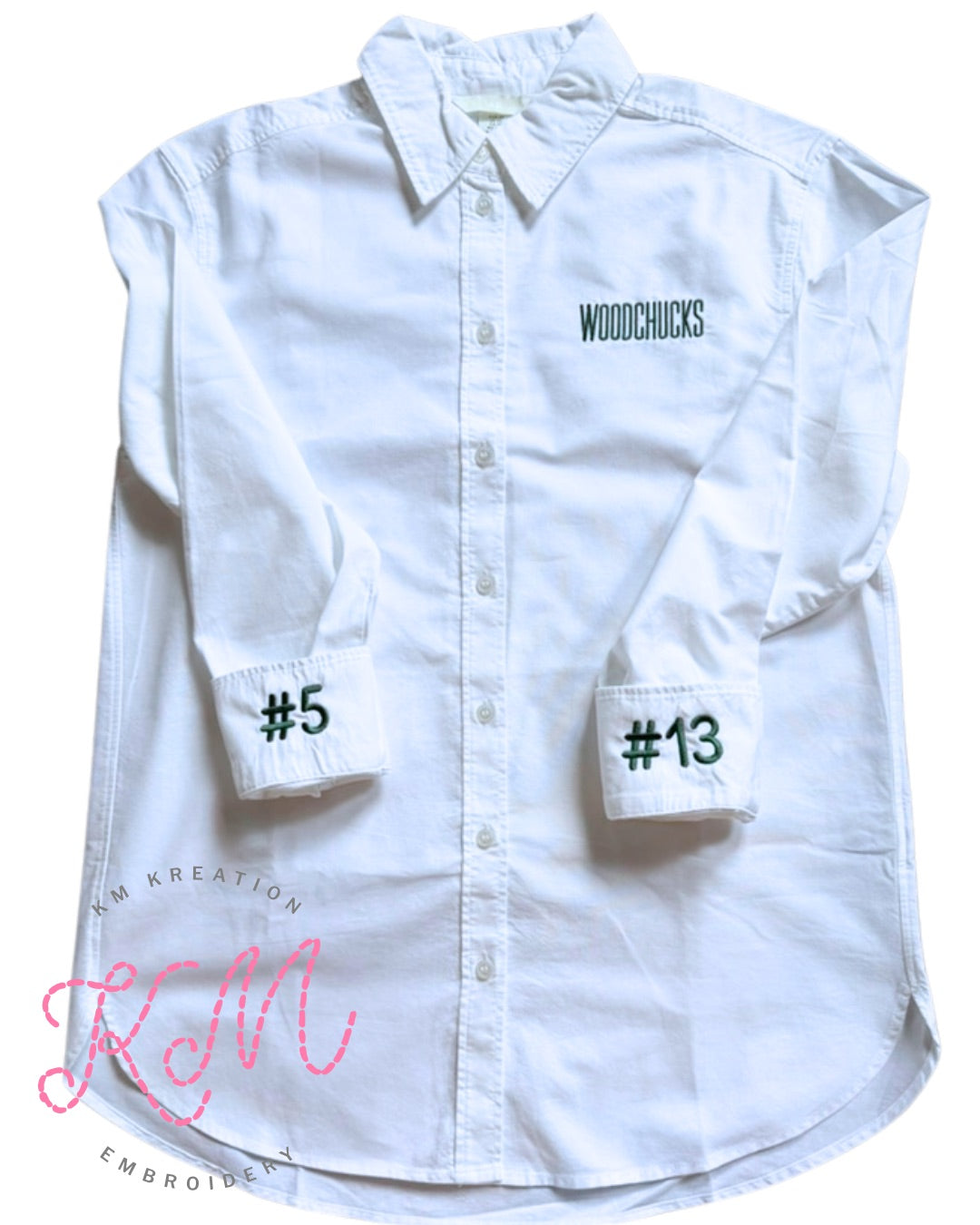Women's Oversized White Button Up Oxford