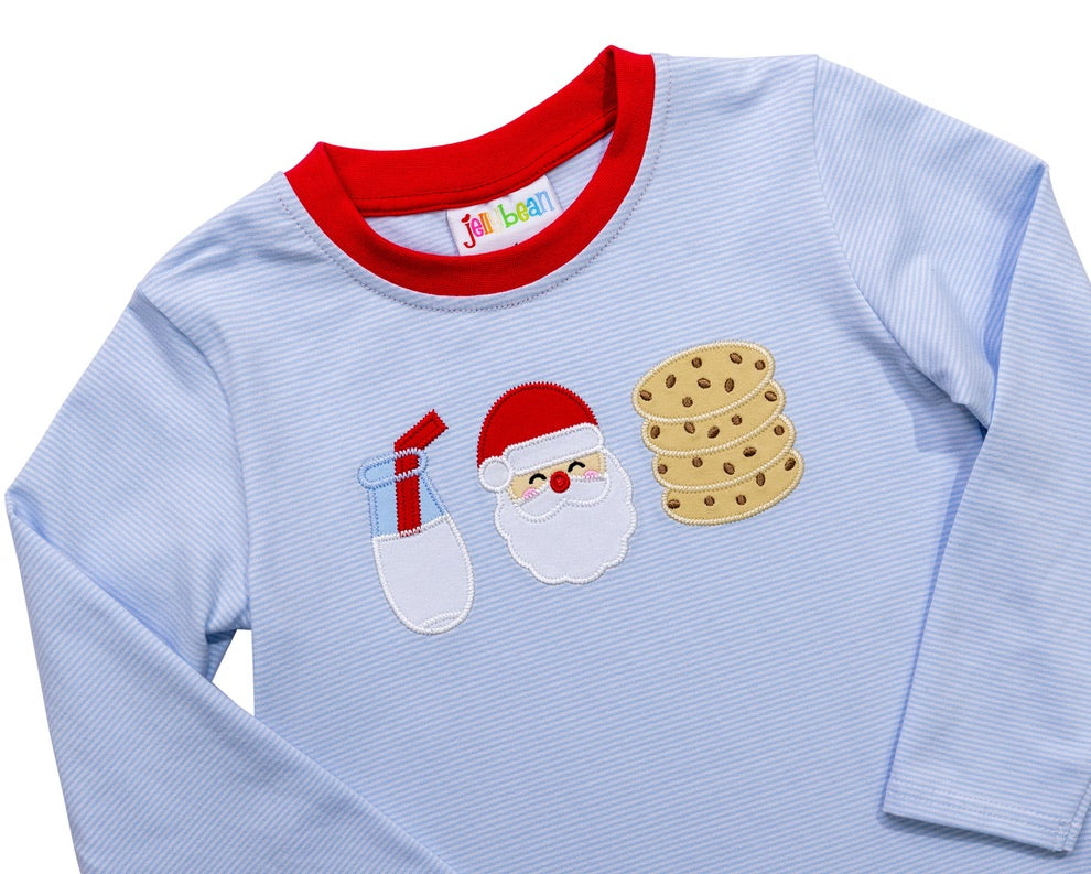 6M (2) Milk and Cookies Romper JELLY BEAN CHRISTMAS