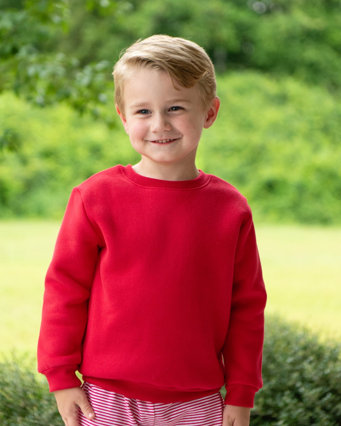 10 Red Pullover Fleece Sweatshirt