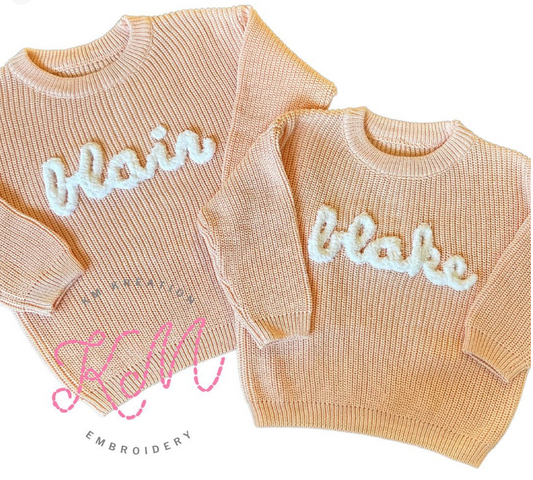 3/4T Light Pink Chunky Sweater