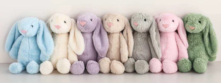 Soft Plush Bunny with Personalized Ear **PREORDER**