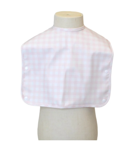 Pimlico Pink Plaid TRVL Design Best Bib