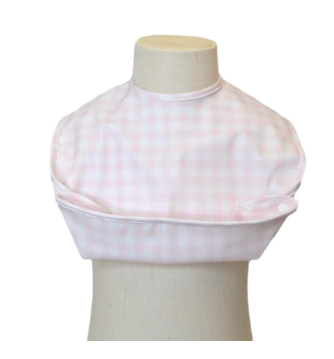 Pimlico Pink Plaid TRVL Design Best Bib