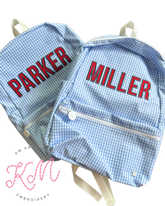 Sky Gingham Backpacker **BTS In Stock Inventory**