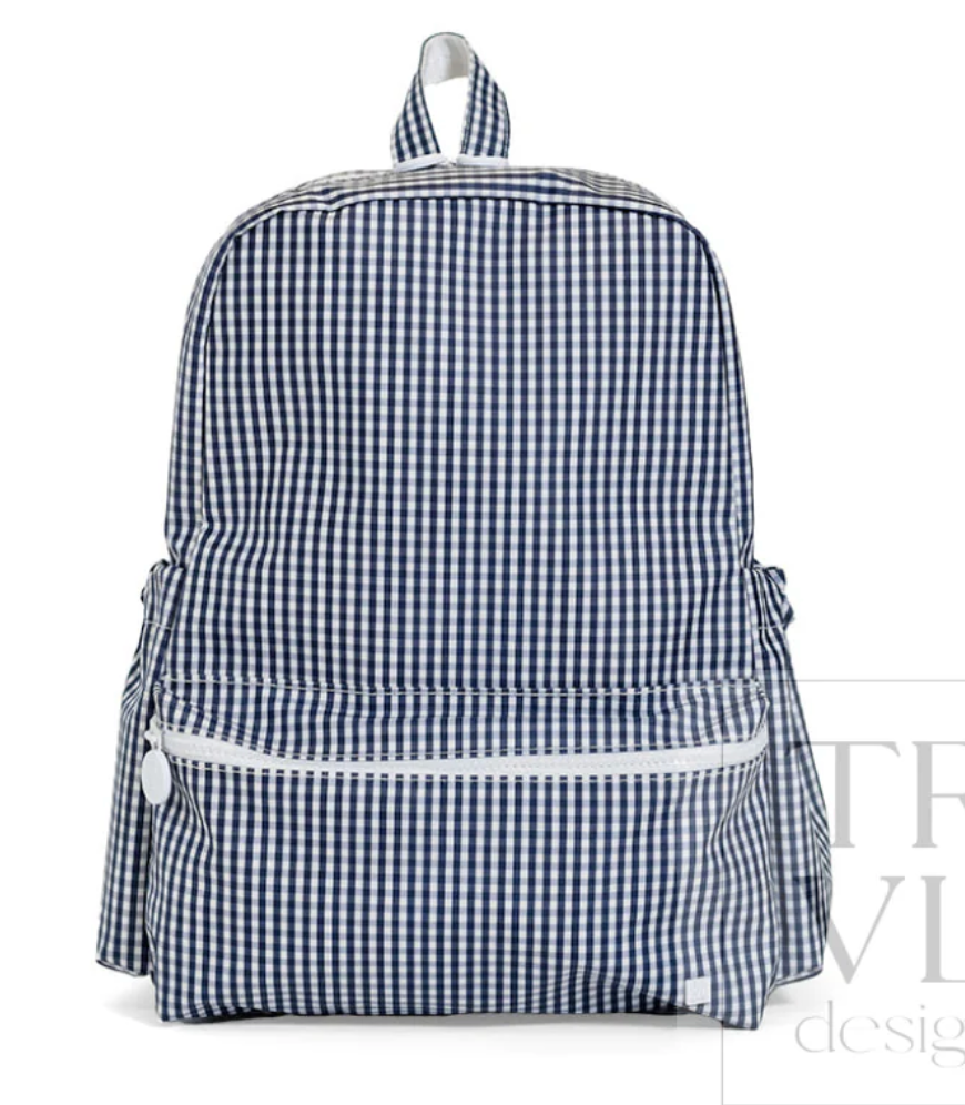 Navy Gingham Backpacker**TD in Stock Inventory Sale**