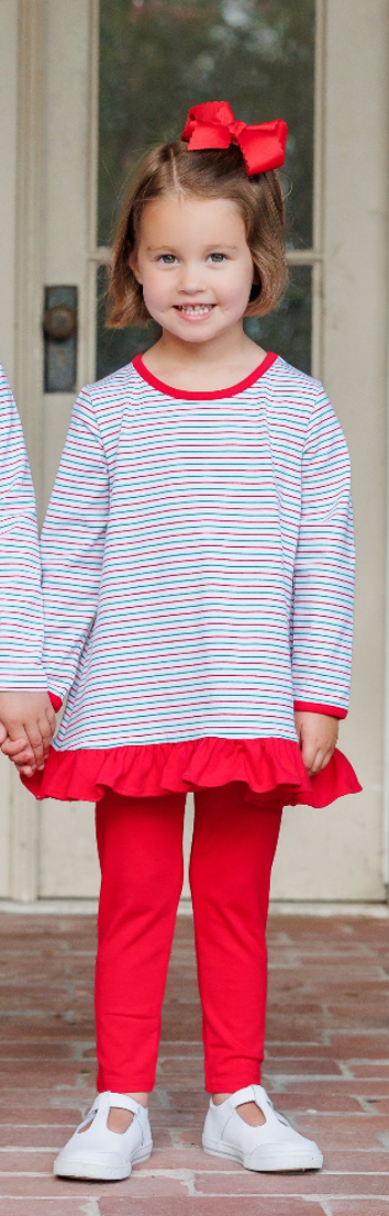 Christmas Candy Stripe Ava Pants Set *Jelly Bean Christmas Preorder 26*