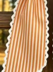 STRIPE RIC RAC TRIMMED WREATH SASH PREORDER