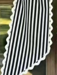 STRIPE RIC RAC TRIMMED WREATH SASH PREORDER
