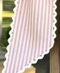 STRIPE RIC RAC TRIMMED WREATH SASH PREORDER
