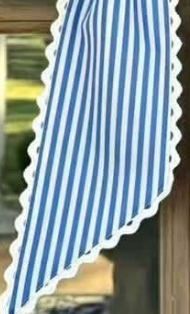 STRIPE RIC RAC TRIMMED WREATH SASH PREORDER