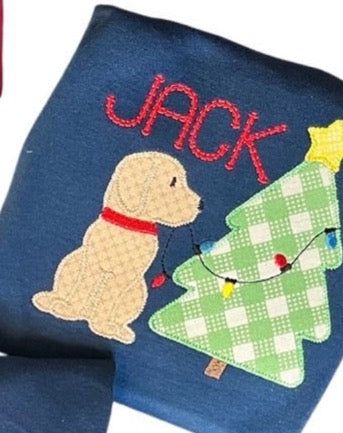 Christmas Pup Appliqué*Design Only*