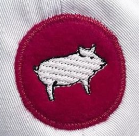 Mini Circle Pig Applique **DESIGN ONLY**
