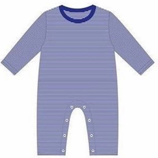 2T Royal Blue Boys Long Rompers