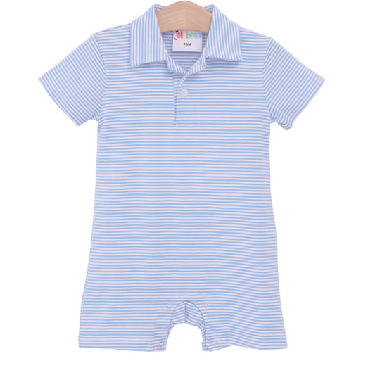 Light Blue Michael Polo Romper