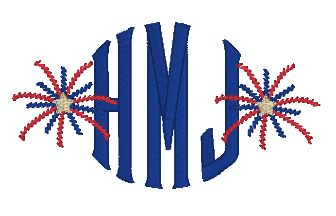 Firework Clubhouse Monogram *Design Only*