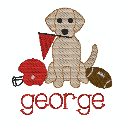 Football Puppy*Design Only*