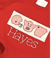 Pig Football Trio Plate**DESIGN ONLY**