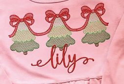 Christmas Tree Trio with Bows Sketch*Design Only*