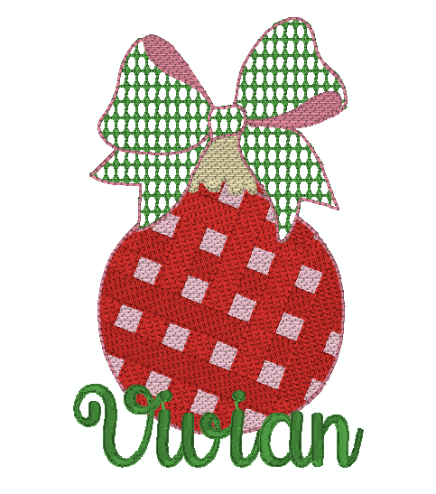 Gingham Ornament Sketch *Design Only*