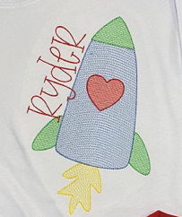 Valentine Rocket Sketch *Design Only*