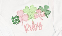 Shamrock Row Sketch (Girl Colors) *Design Only*