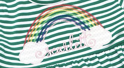 Under the Rainbow Applique Sketch  *Design Only*
