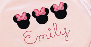 Minnie Bow Trio Applique *Design Only*