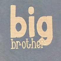 BIG Brother Applique *Design Only*