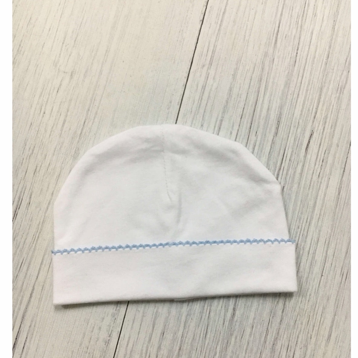 Picot Trim Footie with Hidden Snaps
