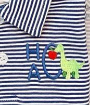 Mini Dinosaur Apple Polo*Design Only*